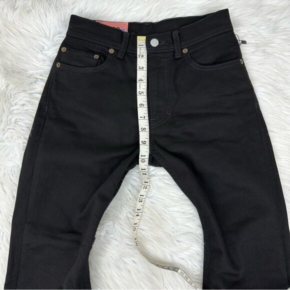 Acne Studios Women’s Black Melk Stay Mid-Rise Skinny Leg Minimalist Jean W26/L27 - Picture 9 of 11